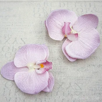 

15pcs/lot Large Artificial Flowers Gradient Butterfly Orchid silk flowers Heads DIY Wreath Wedding Decoration Gift Scrapbooking