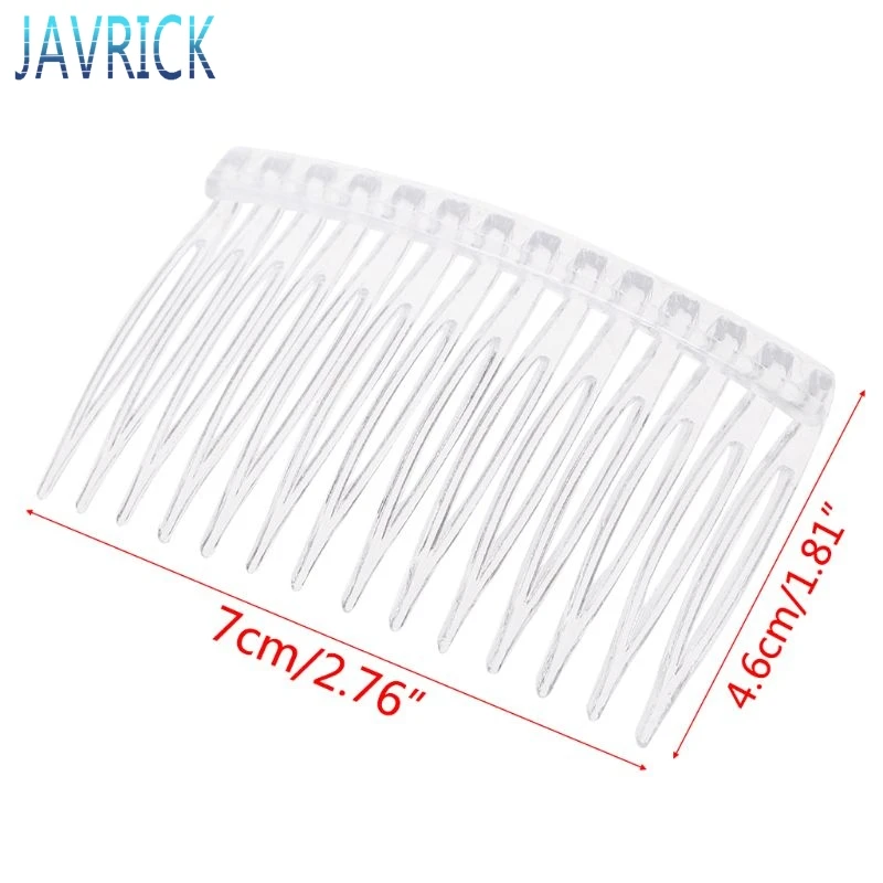 20pcs/lot Clear Plastic Hair Clips Side Combs Pin Barrettes Hair Comb  Accessories Aug5 - Hair Clip - AliExpress