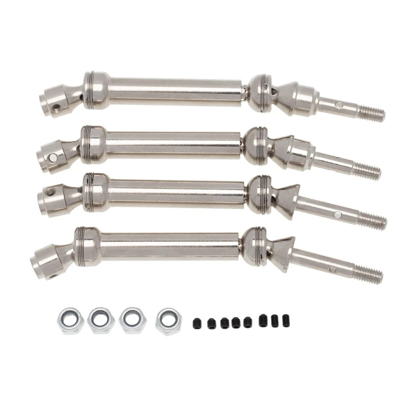 4Pcs Front And Rear Drive Shaft Spline CVD For 1/10 Traxxas Slash Rustler Stampede VXL 4X4 4WD RC Car Upgrade Parts | Игрушки и хобби