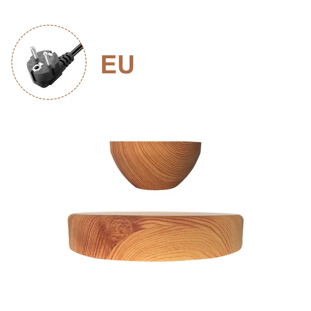 Levitating Air Bonsai Pot Rotating Flower Planter Magnetic Levitation Suspension Flower Floating Pot Desk Home Office Decor 02 EU PLUG