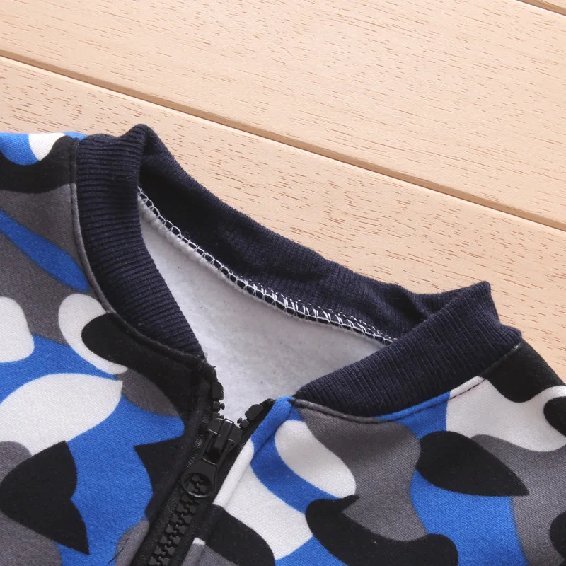 2019 Winter Boys Clothing Set Children Camouflage Fleece Velvet Outfits Toddle Baby Girls Warm Coats Pants Tracksuit Clothes Set (8)