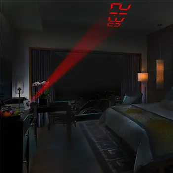 

Projection Alarm Clock Digital Date Snooze Function Backlight Projector Desk Table Led Clock With Time Projection
