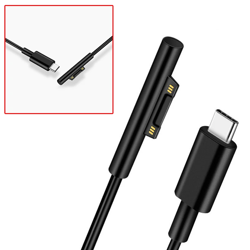 1,5 м USB C зарядный кабель 12 В встроенный PTC защита совместима с Surface Pro 3/4