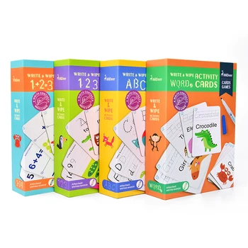 Mirage Mie's Early-teaching Flash-card Letter Digital Writing Cognitive Card Rewriting and Rewriting of Handwriting cognitive effects of early brain injury
