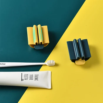 

1Pcs Multi Purpose Bathroom Toothpaste Dispenser Portable Toothpaste Tube Squeezer Manual Rolling Holder Bathroom Accessories