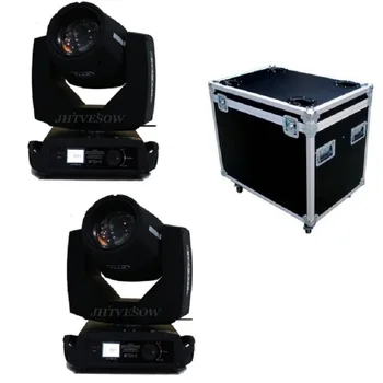 

2pcs with flight case 230w beam 7r sharpy moving head lamp dj decoration night party stage dmx lighting pro beam wash lamp