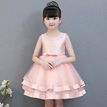 

Tick Tok 2020 New Girls' Dress Summer Children's Birthday Dress Wedding Dress Performance Dress Pengpeng Gauze Princess Dress