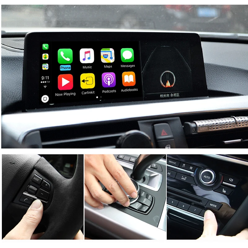 GreenYi IOS автомобиля Mirrorlink Apple обмена потоковыми мультимедийными данными(Airplay) Android Auto CarPlay коробка для BMW 1/2/3/4/5/7 серии X3 X4 X5 X6 мини НБТ EVO Системы