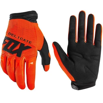 

Delicate Fox ATV Bike Riding Motocross Scooter Orange Gloves Motorbike Motorcycle Glove For Men Woman Unisex