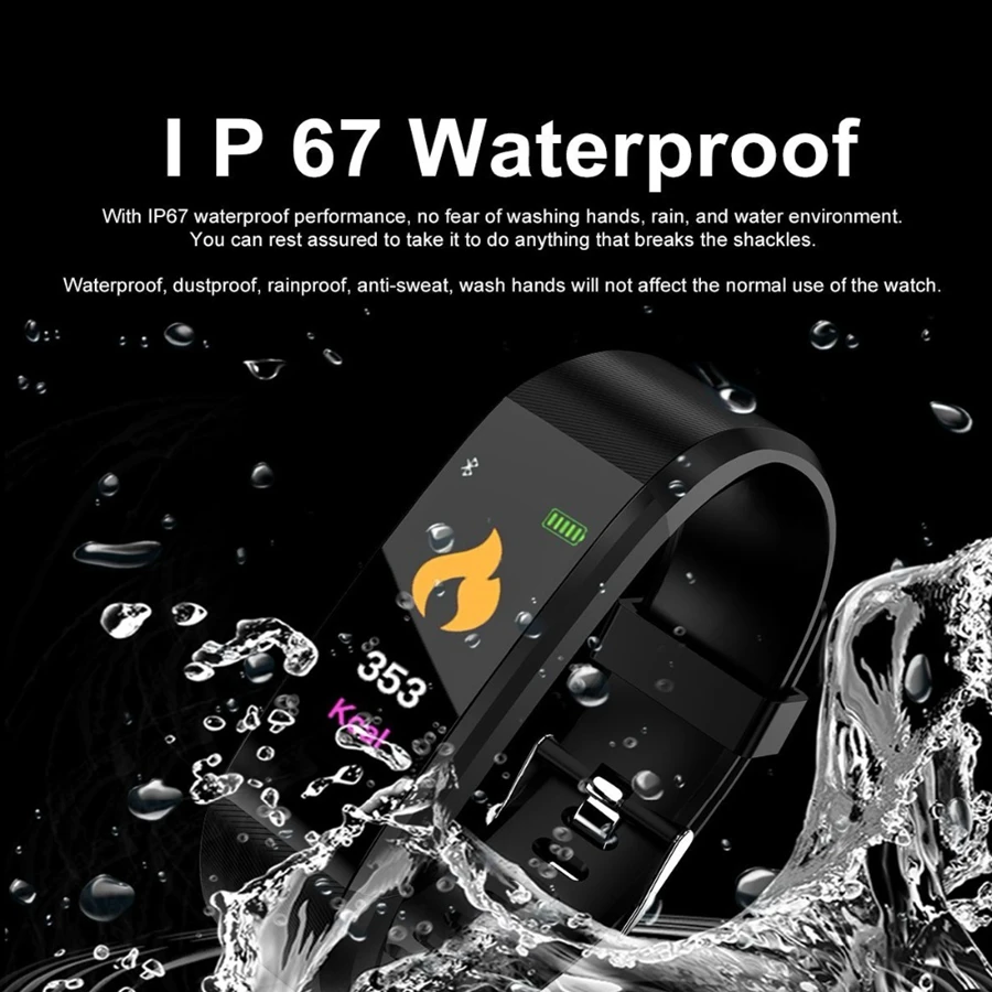 Новые электронные часы, Bluetooth модные часы Smart Watch Для женщин Для мужчин спортивный браслет Фитнес крови Давление сердечного ритма контрольный шагомер