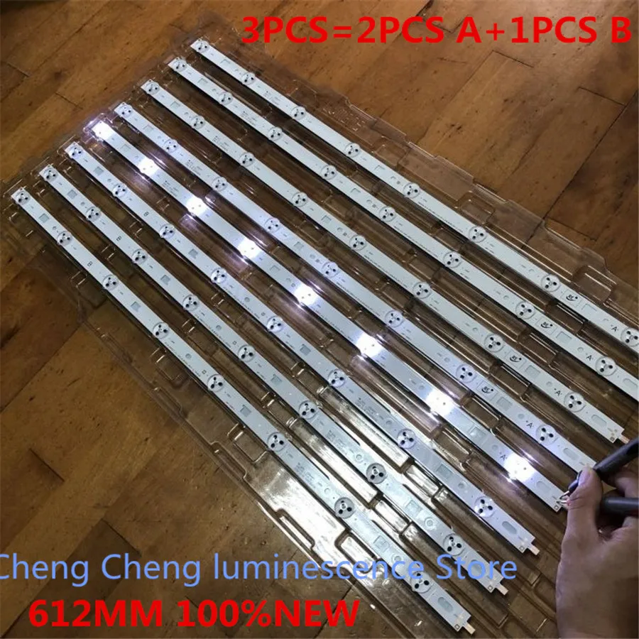 Striscia Di Retroilluminazione A Led 66Pcs Per Sony 32 "Tv Per Lm41-00091K 612Mm