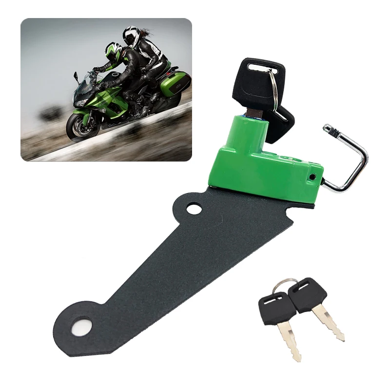 

Подходит для Kawasaki Z1000 Z 1000 2010-2013 для Ninja 1000 для NINJA1000 2010-2017 2016 замок на шлем Противоугонная защита с 2 ключами