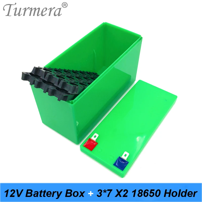 Turmera Lithium Rechargeable Battery Storage Box with 3x7 Bracket for 12V 24V Uninterrupted Power Supply and E-bike Battery Use 05