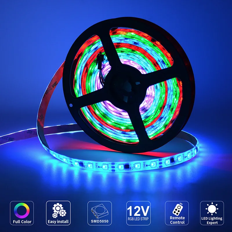 Светодиодный светильник RGB 2835 Bluetooth Водонепроницаемая изменяющая Цвет Гибкая