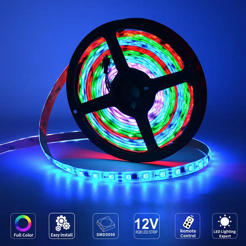 tira de luz led rgb 2835 bluetooth impermeable color lazo cinta flexible de 12v 12v 5m 10m 15m 20m sala de sobresalen por