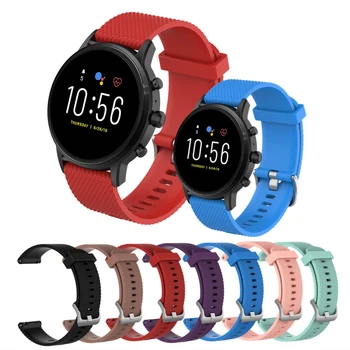 

Wrist Silicone Strap For Fossil Gen 5 Carlyle/Julianna Smart Watch Bands Quick Release Straps For Q Explorist HR Gen 4/3 Correa