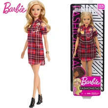 Оригинальные куклы Барби, клетчатая юбка, модная Кукла для девочек, принцесса, подарок на день рождения, детские игрушки для девочек, Bonecas Juguetes