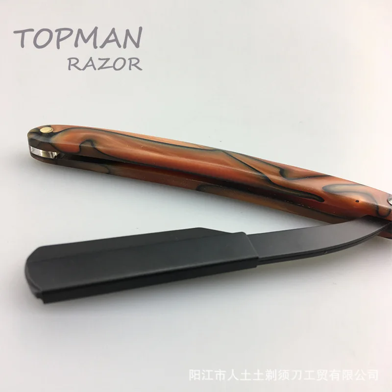 Red Razor Shaving Knife Hairdressing Scraper Black Knife Frame Eyebrow Knife Shaving Sweat Knife G1105 3