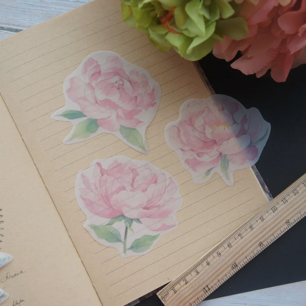 30 шт. сделай сам бумажный дизайн сада с пионами в качестве творческого бумажного