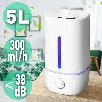 

Ultrasonic Air Humidifier Humificador Air Diffuser Household Portable Mini Aroma Atomizer 5L Large Capacity 110-220V 26W