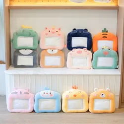 Bolsa transparente de felpa para teléfono móvil, almohada de felpa Kawaii, calentador de manos, ideal para el invierno