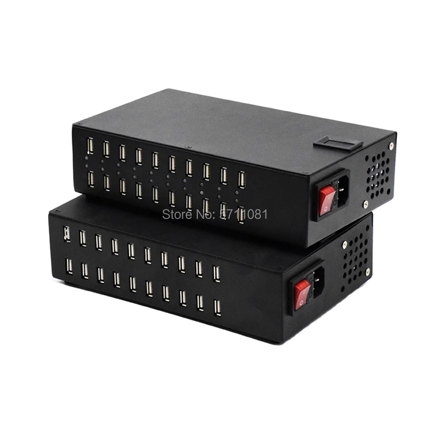 200W 20 Порты и разъёмы USB Зарядное устройство Многофункциональный светодиодный