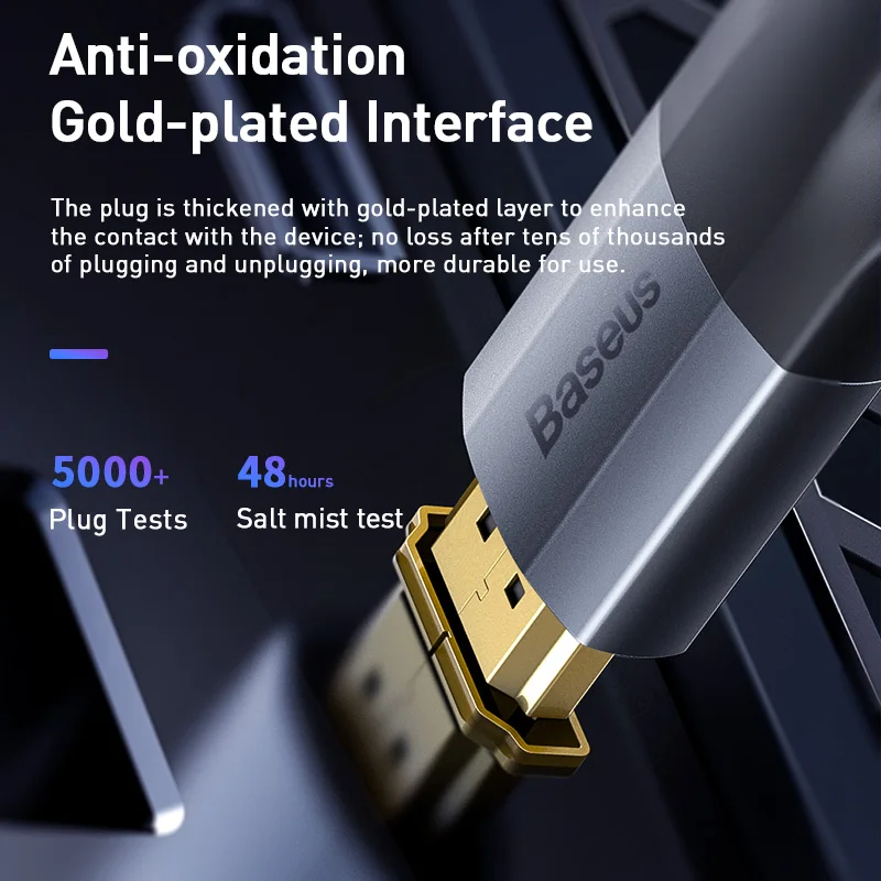 Baseus HDMI кабель для VGA переключатель Кабель-адаптер для компьютеров ТВ 4 к проектор офис Высокое качество hdmi сплиттер конвертер