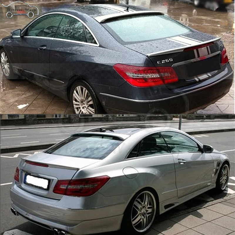 E class w207 c207 углеродное волокно задний бампер спойлер для багажника крылья для mercedes-Benz на крыше кабины крылья 2010- 2-купе e250 e200