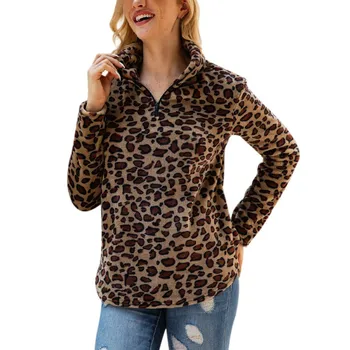 

Leopard Sweatshirts Women Long Sleeve Top Autumn Hoodies Fashion Print Sweatshirts Women Pullovers Female Sweatshirt