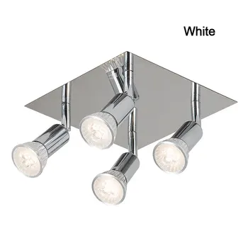 

4 Ways 12W LED Track Light Ceiling Rail Track Light Rotatable Swiveling Lamp Spot Rail Spotlights For Bedroom Living Room Decor