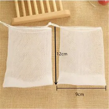 

50PCS Shower Soap Blister Bathe Bubble Mesh Hanging Nylon Bath Soaps Foaming Bubble net Cleaning Gloves Barthroom Washing Tool