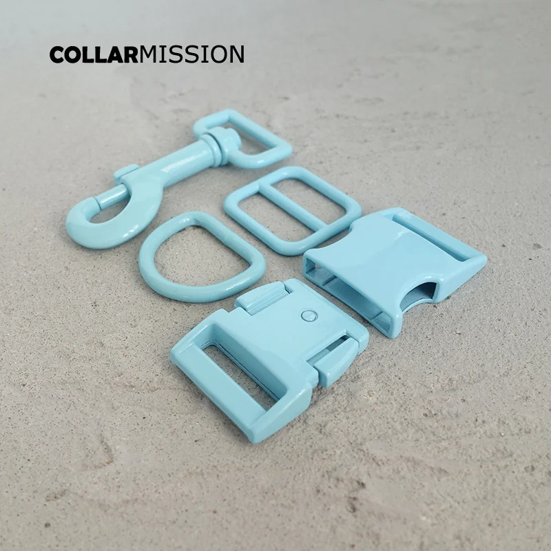 

10 шт./лот (металлическая пряжка + Регулируемая пряжка + D-образное кольцо + металлическая застежка для собак) набор аксессуаров для Ошейников для собак 25 мм