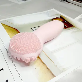 

Rechargeable Electric Cleansing Instrument Cute Handheld Ultrasonic Wash Instrument Pore Cleaner Removal Wash Brush