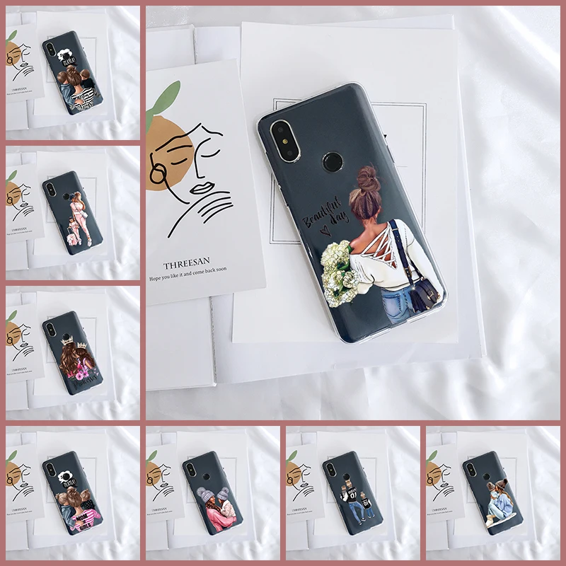 Cartoon Black Girl Phone Case Silicone For Xiaomi Mi Max 1 2 3 Baby Women Mom Soft Back Cover Note Mix 2S | Мобильные телефоны и