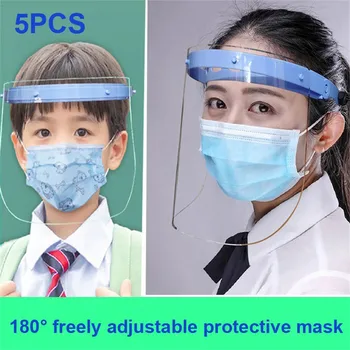 

5/10PC High-definition Transparent Mask Outdoor Dustproof Windproof Face Cover Adjustable Portcetion Mouth Cover