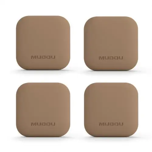 Coffee Square 4 шт Фортуна анти столкновения Pad Mute наклейки стены двери задний замок протекторы - Цвет: Coffee Square