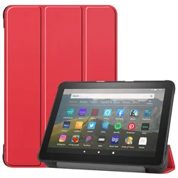 Premium PU Leather Protective Case with Stylus for HD8 2020 (4)