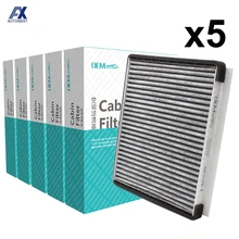 5x автомобильный пыльца салонный воздушный фильтр для Hyundai Accent Elantra i30 Kia Carens Cee 'd 2011 2012 2013 97133-1E000 97133-1E100