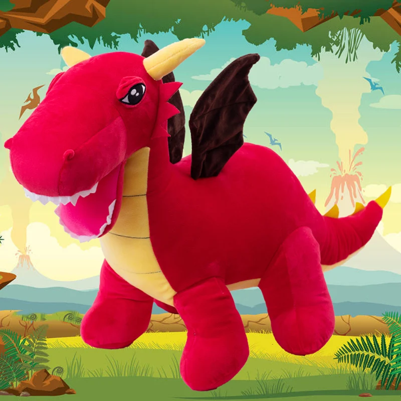 Hot Nice New Lifelike Dinosaur Plush Toys Hobbies Cartoon Tyrannosaurus Stuffed Toy Dolls For Children Boys Baby Birthday Gift 1 32 alloy trailer engineering car model children trucks flatbed toys for kids vehicles hobbies collection