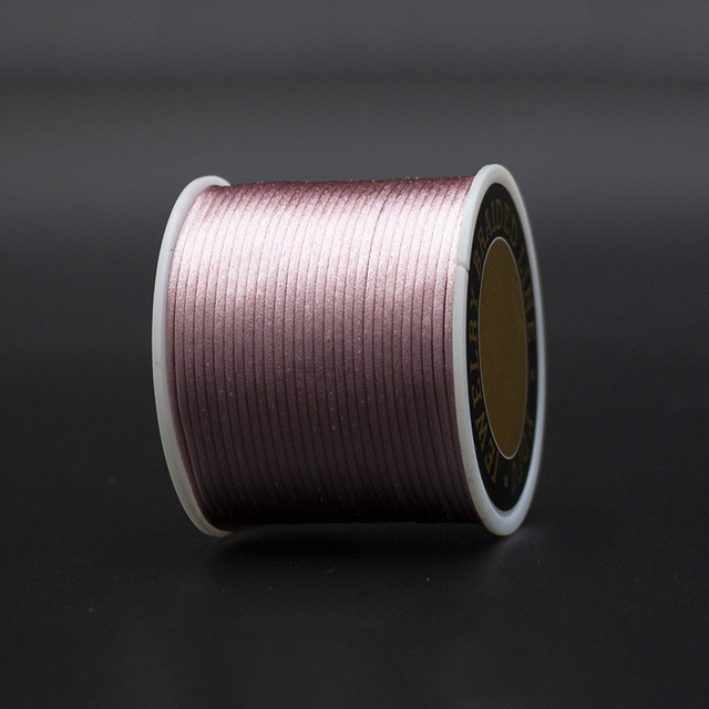 Satin Rattail Silk Cord Nylon Thread Cord Chinese Knot DIY Rope Bead Bracelet Jewelry Making Rope String