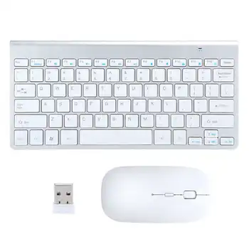 

wireless keyboard mouse combo 2.4G Wireless Keyboard Portable Ultra-Thin Keyboard Mouse Set for Desktop Laptop Computer