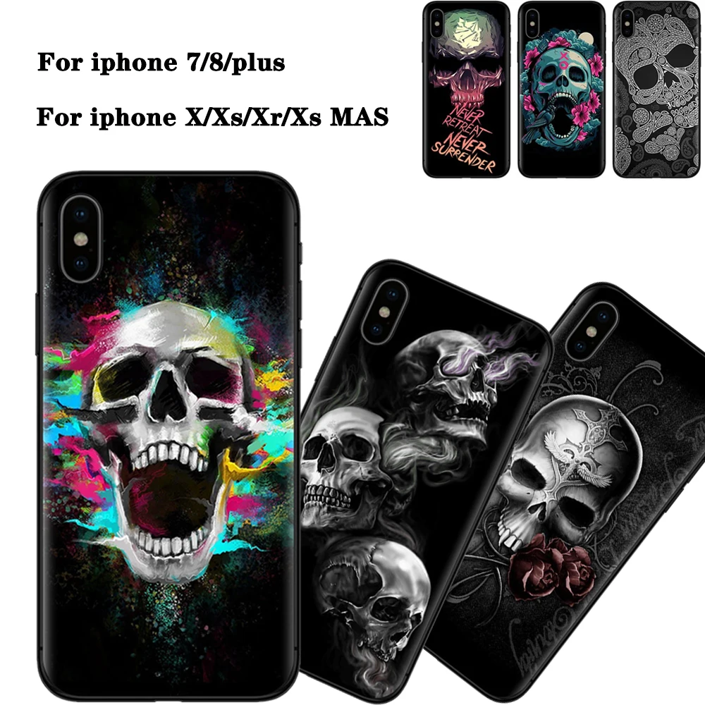 Чехол для iphone с рисунком ужасов для iphone XS MAX/iphone XR/iphone XS/iphone X/iphone 7/8 plus силиконовый защитный чехол для Apple