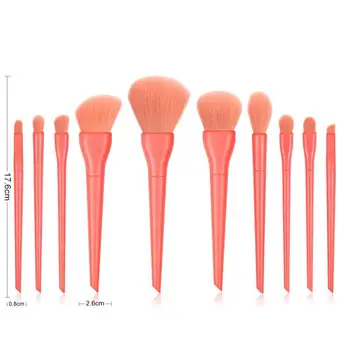 

10 PCS Makeup Brush Mask Brush Eyeshadow Brush Foundation Brush Blush Portable Facial Brush Daily Makeup Brushes Set Tool