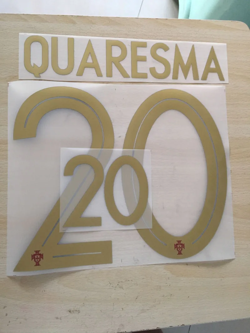 2018 Португалия Ronaldo Nameset Quaresma Andre Silvia Флокированная футбольная нашивка|Заплатки| |