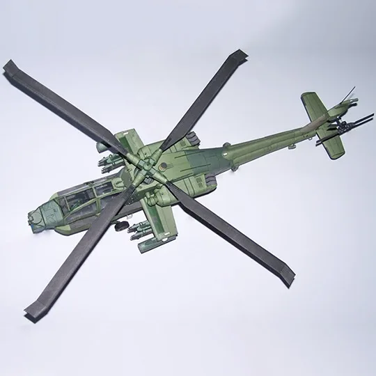 1:33 paper model American AH-64A Apache longbow helicopter AH64 | Игрушки и хобби