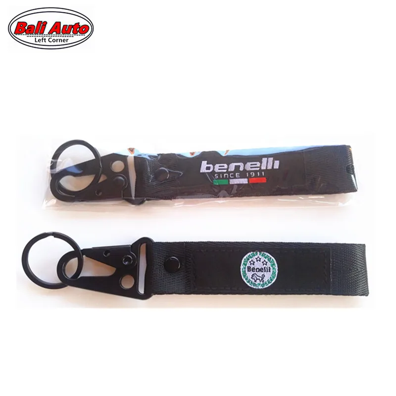 Left Corner Motorcycle Embroidery Key Holder Chain Collection Keychain For Benelli |