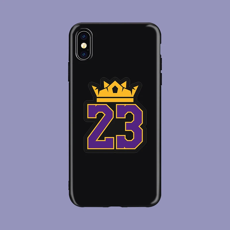LeBron king James Los Angeles 23 черный мягкий чехол для телефона из ТПУ чехол для iPhone11 pro 5 5S se 6 6s X Xs XR MAX 7 8 plus