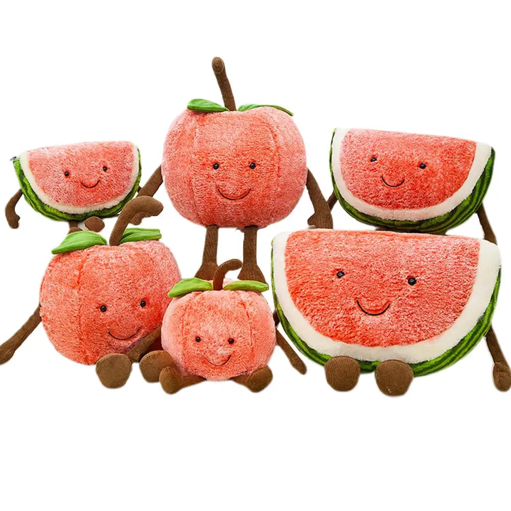 ETbotu Plush Toy Fruit Pillow Watermelon Cherry Childrens Doll Cherry 40 cm 