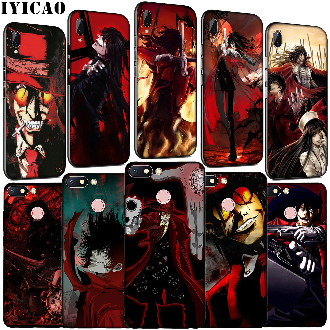 IYICAO Alucard Hellsing Soft Silicone Phone Case for Xiaomi Redmi Note 8 8T 8A 7 7A 6 6A 5 5A K30 K20 Pro GO S2 Cover |