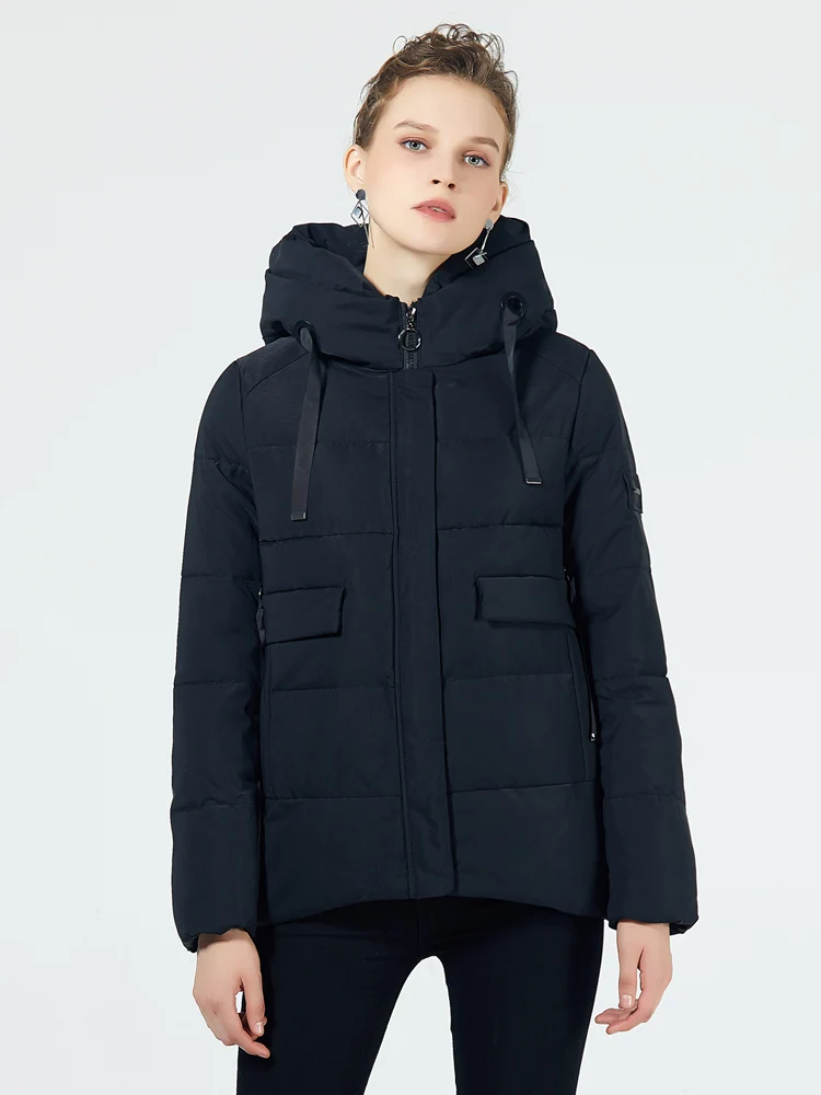 GASMAN/ новые зимние женские куртки короткие теплая парка с капюшоном для девочек женское теплое пальто женская парка из био-пуха Короткие пуховики